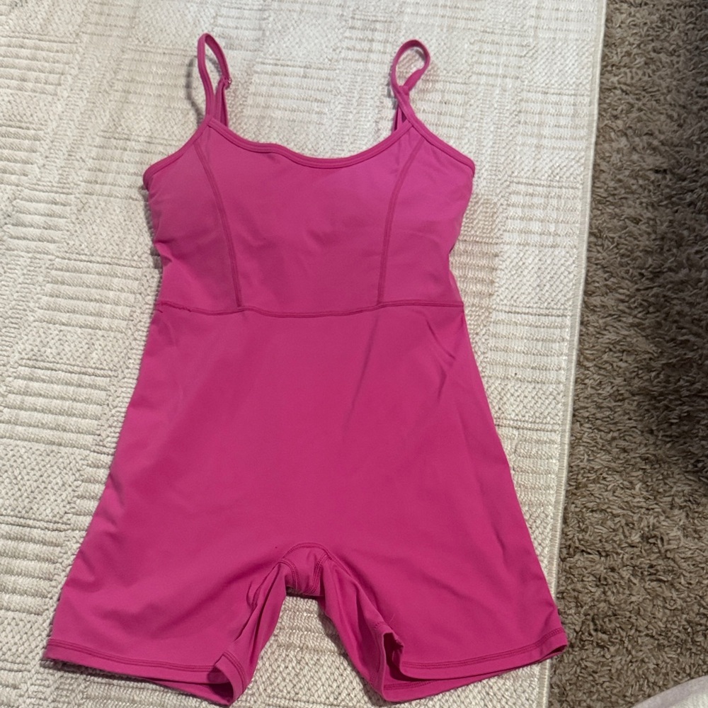 Fuchsia Pink Active Romper